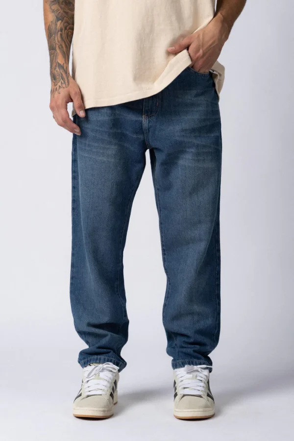 Jean Mom Shelby Azul