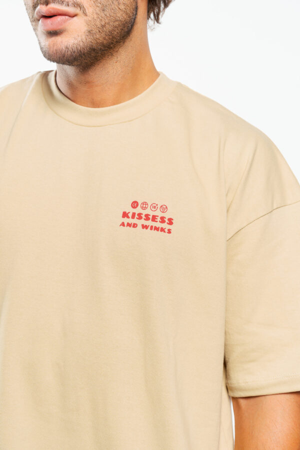 Remera Kisses Beige - Imagen 3