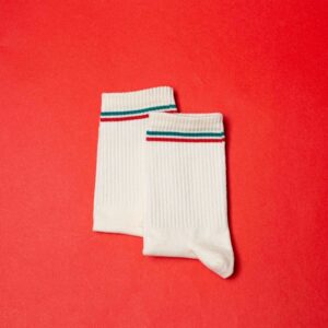 Soquete Tercio 2Stripes - Verde y Rojo