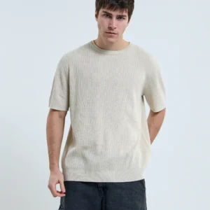 Reme Tejida Ribb Crudo