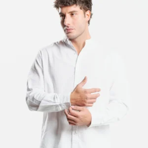 Camisa Biesanz Mao Lino Blanca